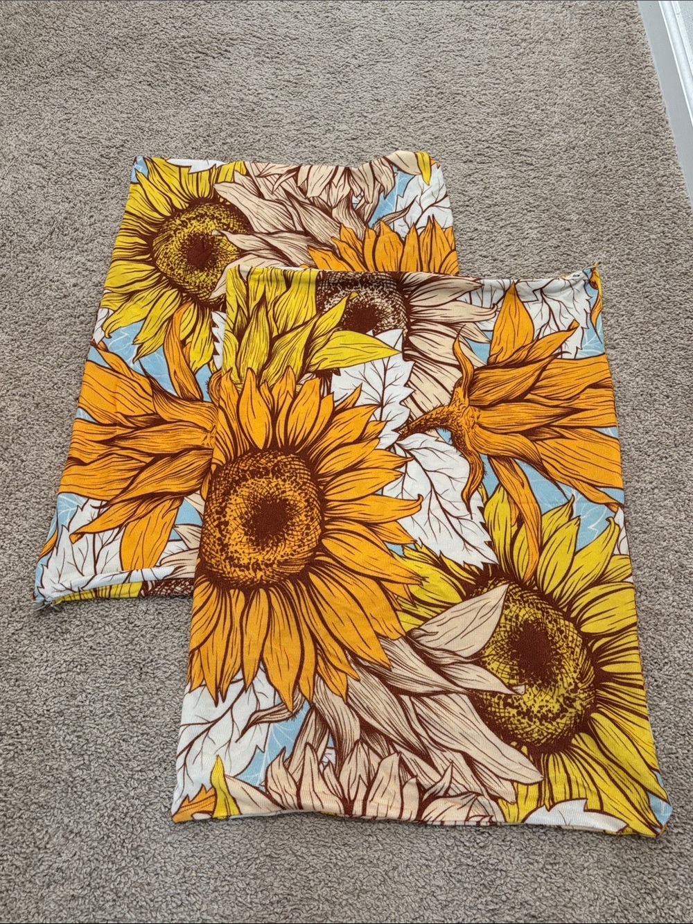 Sunflower Pillowcase Set